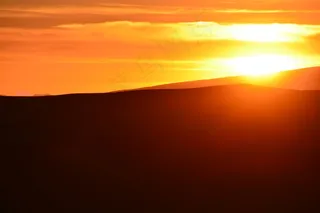 日落，沙丘，沙丘