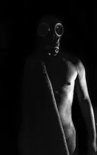 裸体，黑与白，面具，黑，白，身体，成人