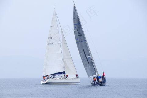 帆船，马赛，地中海，海