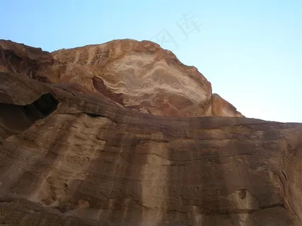 石头，佩特拉，约旦，沙漠，废墟，沙石