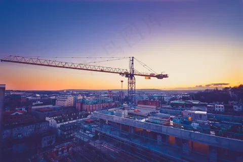 建筑物，屋顶，城市，建筑，起重机