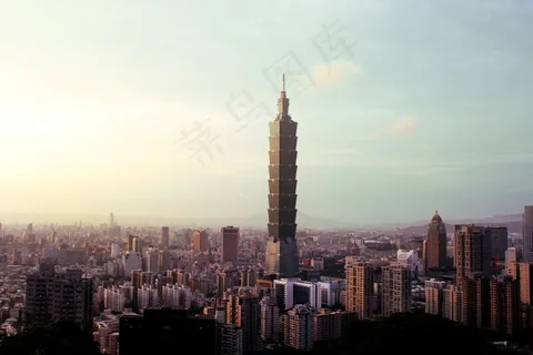 城市，建筑物，现代，塔，城市，体系结构