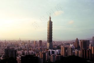 城市，建筑物，现代，塔，城市，体系结构