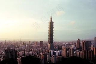 城市，建筑物，现代，塔，城市，体系结构