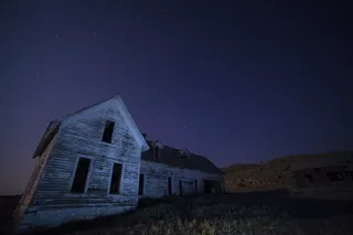 房子，被遗弃，夜，老，首页，空，建筑