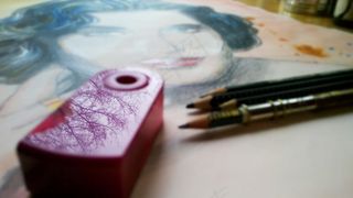 绘画，绘画，铅笔，钢笔，水彩，油漆