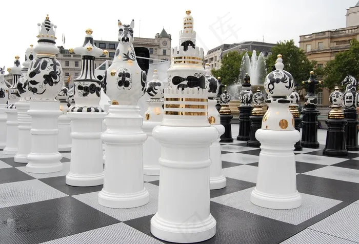 特拉法加广场，国际象棋，黑色，白色，战略