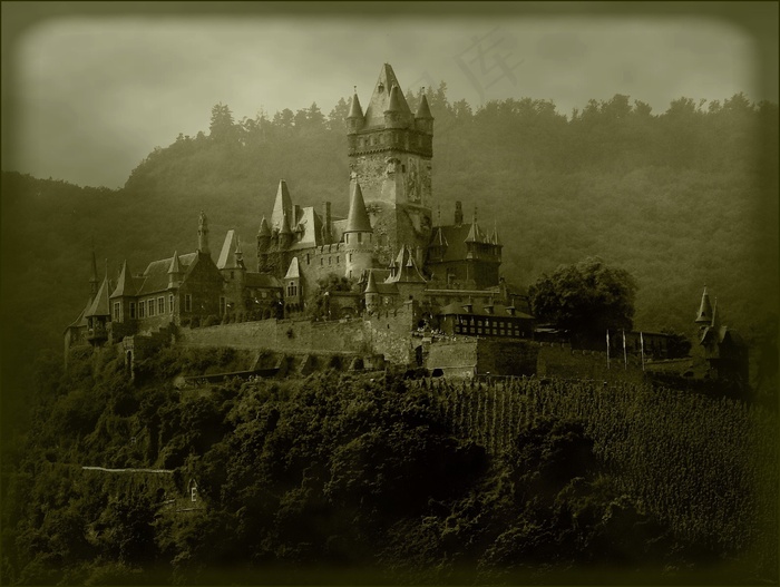 城堡，架构，墙，塔，堡垒