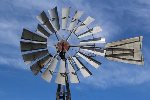 风车，老，景观，风，磨，具有里程碑意义，农场