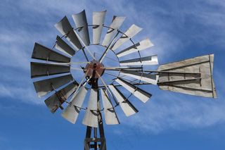 风车，老，景观，风，磨，具有里程碑意义，农场