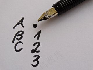 美国广播公司，假，填充物，字母，墨水，纸，笔，黑色