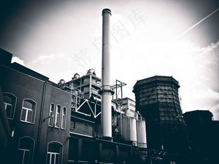 工业厂房，烟囱，工业，工厂