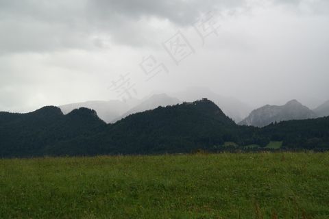 阿尔高，艾森伯格，施洛斯山，恶劣天气，云