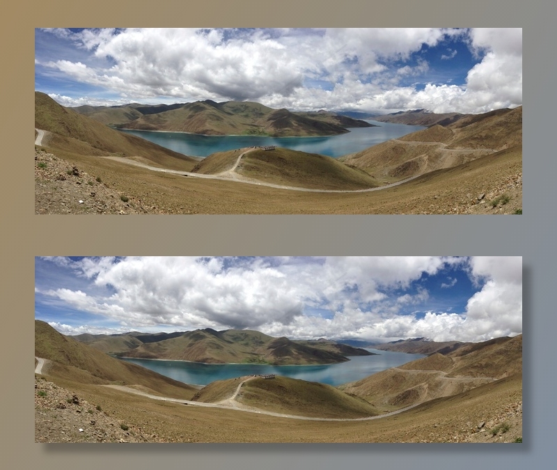 景观，全景，湖泊，山脉，贫瘠，风景