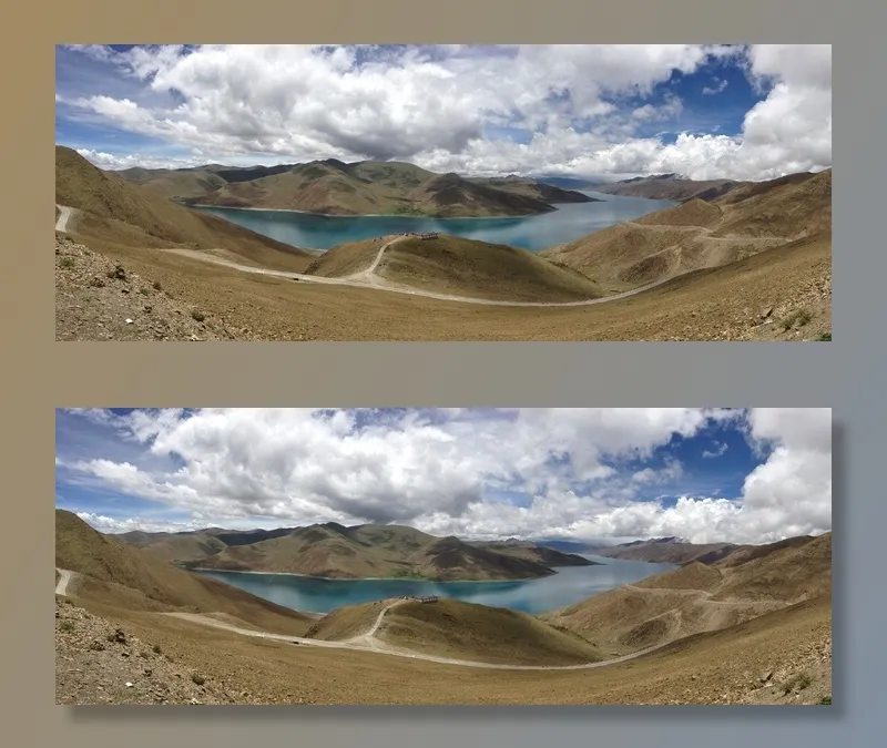 景观，全景，湖泊，山脉，贫瘠，风景