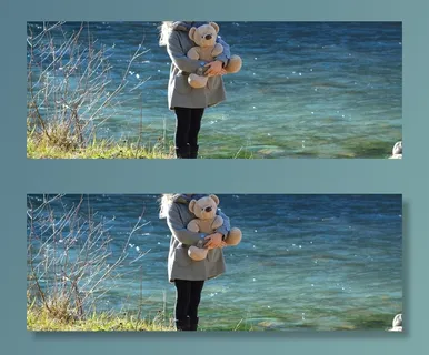 儿童，熊，泰迪熊，水，女孩