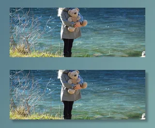 儿童，熊，泰迪熊，水，女孩