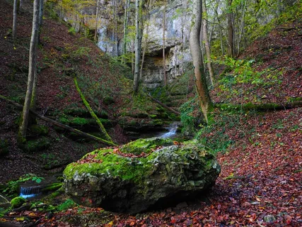 埃尔萨赫河，法尔肯施泰纳洞穴，巴登符腾堡