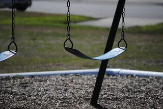 秋千，公园，夏天，乐趣，幸福，童年