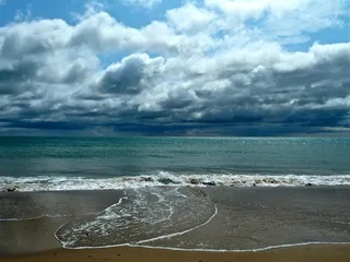 海，海岸线，日落，海岸，海岸，海洋，地平线