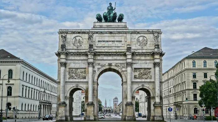 慕尼黑，Siegestor，德国，建筑
