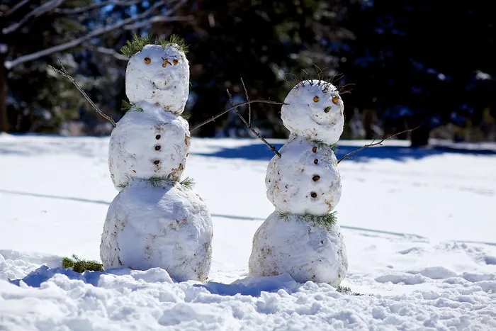 雪人，冬天，雪人，假期，雪，季节，冷