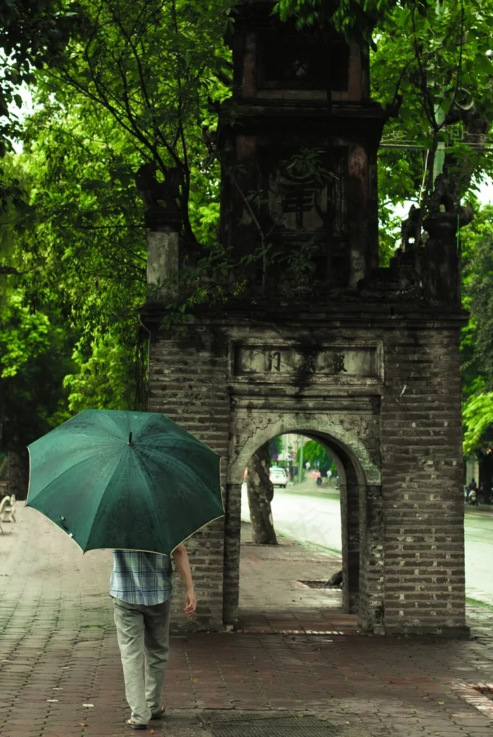 越南，河内，还剑湖，夏天，一天，男子，绿色