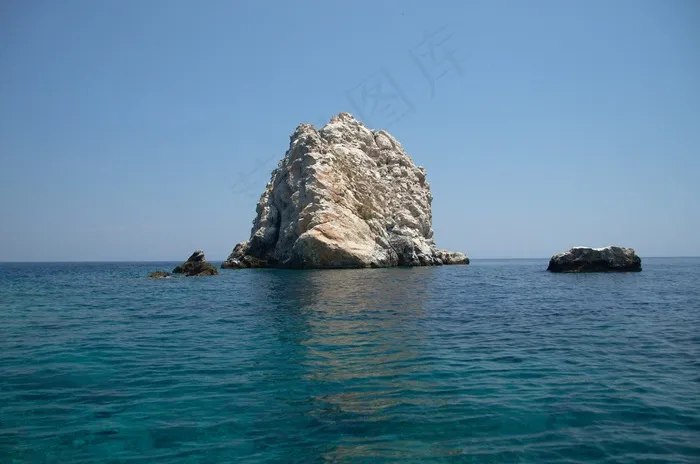 岛，蓝色，海，和平