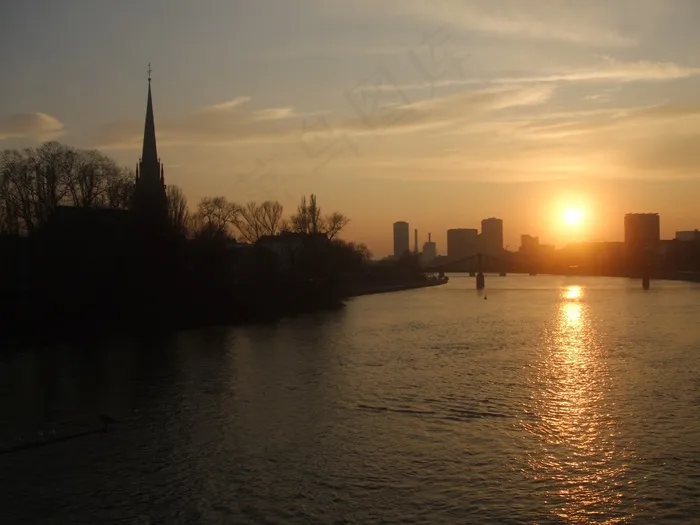 日落，日出，阳光，户外，黎明，黄昏，晚上