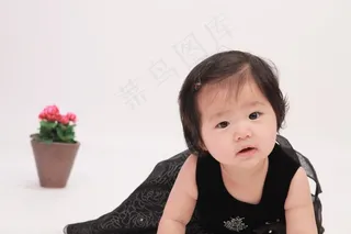 儿童，女孩，小，肖像