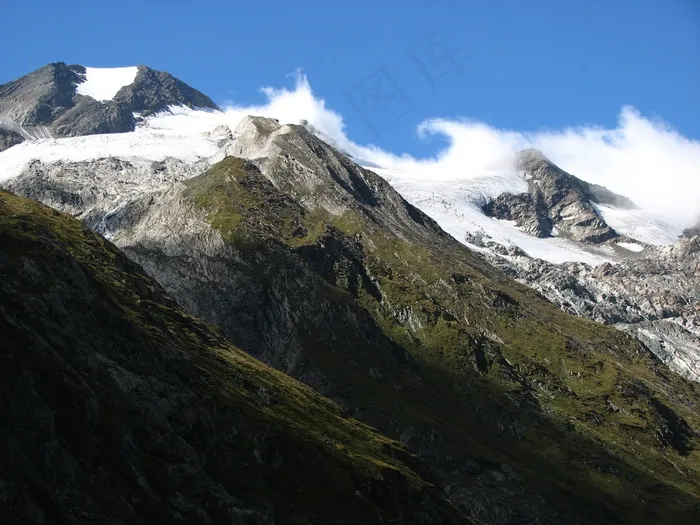 山，云，首脑会议，高山，登山