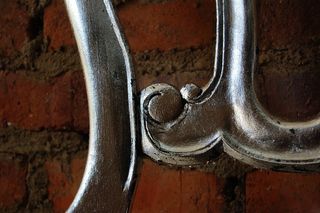 银，金属，椅子，金属，钢，家具