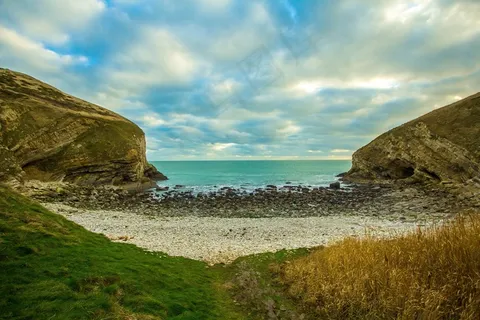 海，拉古纳，岩石，地平线，国家，自然