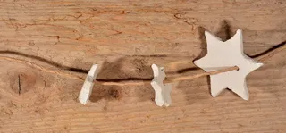 扁桃体，圣诞装饰，装饰，纱，木材