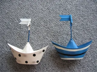 船舶，小船，船舶，引导，班车，两个，海上，玩具