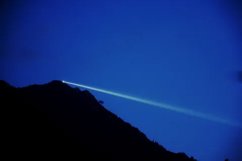 光线，聚光灯，光，Abendstimmung，雷