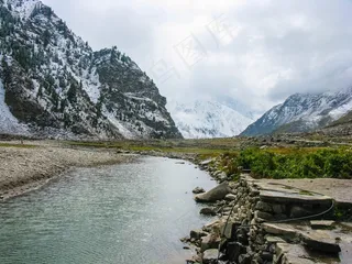 河流，山，自然，景观，水，旅行