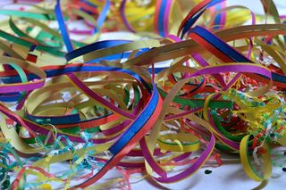 狂欢节，五彩纸屑