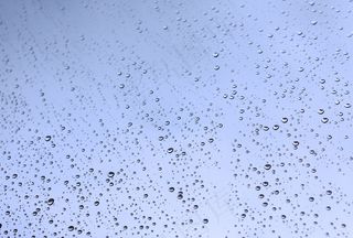 滴，玻璃，雨，冬季，天气，湿，下雨天