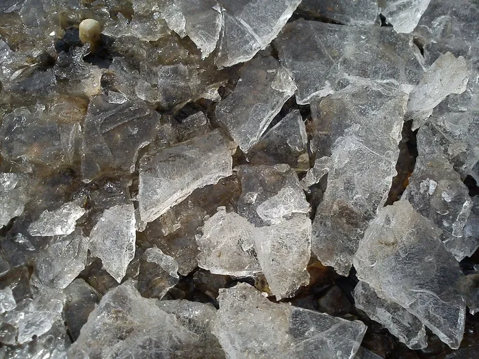 Eiskristalle，冰，分离器，火花，边缘，冷，冰冷
