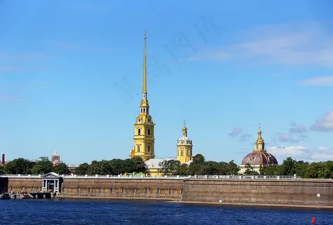 俄罗斯，城市，结构，景观，树，架构