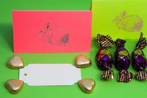 复活节兔子，巧克力果仁糖，金心，春天