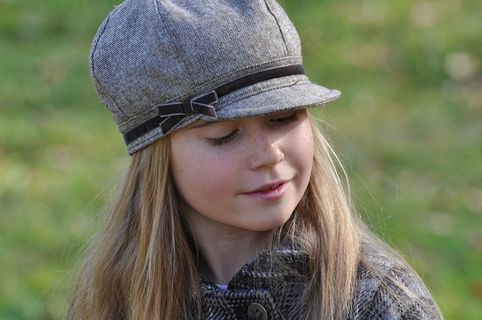 儿童，女孩，脸，视图，金发，章，梦幻