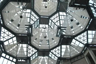 加拿大渥太华，美术馆，室内，玻璃，枝形吊灯