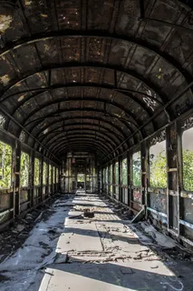 火车，老，铁，透视