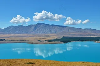 特卡波湖，宁静，新西兰湖畔