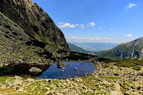 塔特拉，斯洛伐克，景观，顶视图，山，视图