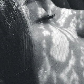 钢笔画,头发,X光照片,美女,眼睛,闭着眼睛的女人黑白肖像