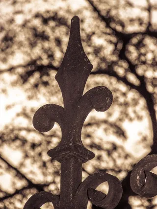 围栏，围栏顶部，奥地利，维也纳新城，金属，铁