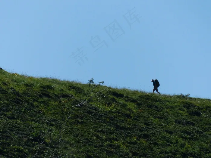流浪者，人，人，徒步旅行，背包，游览